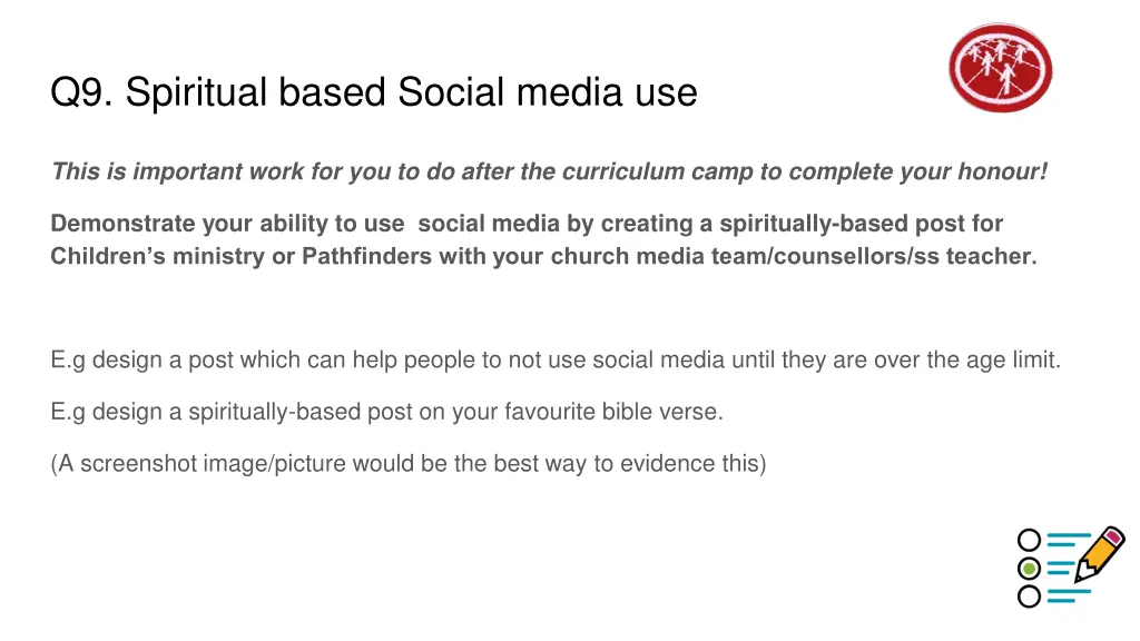 q9 spiritual based social media use