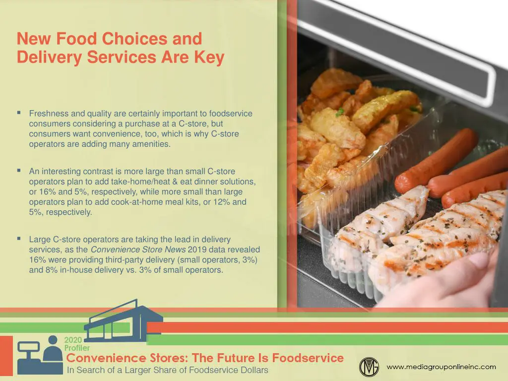 new food choices and delivery services are key