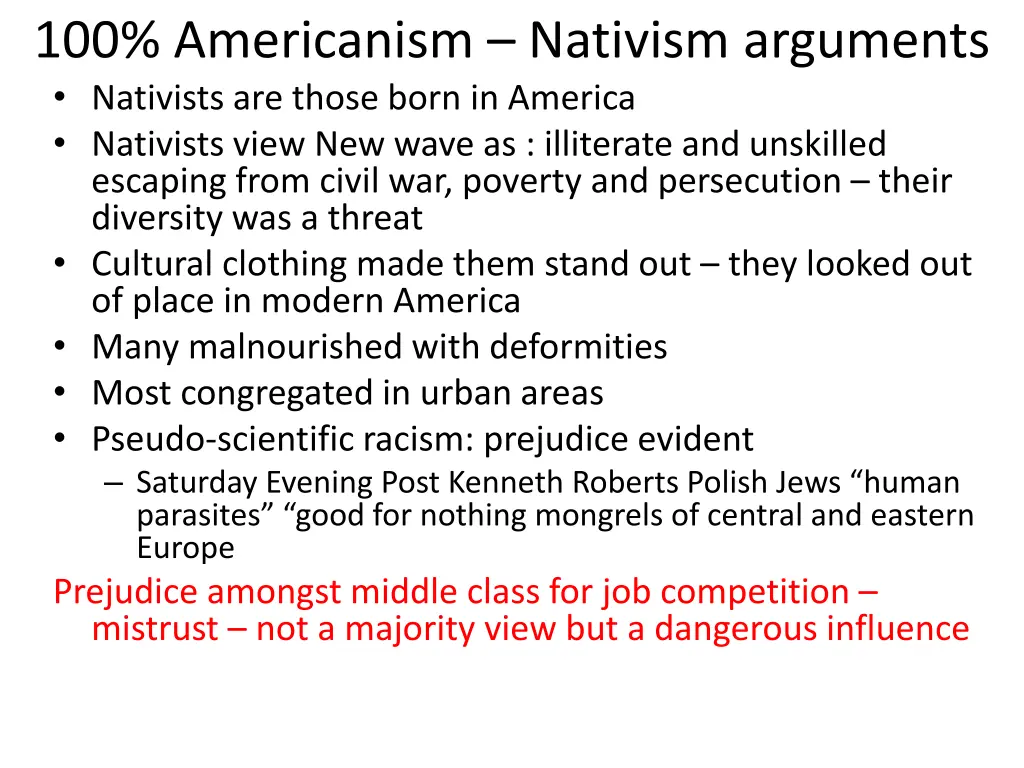 100 americanism nativism arguments nativists