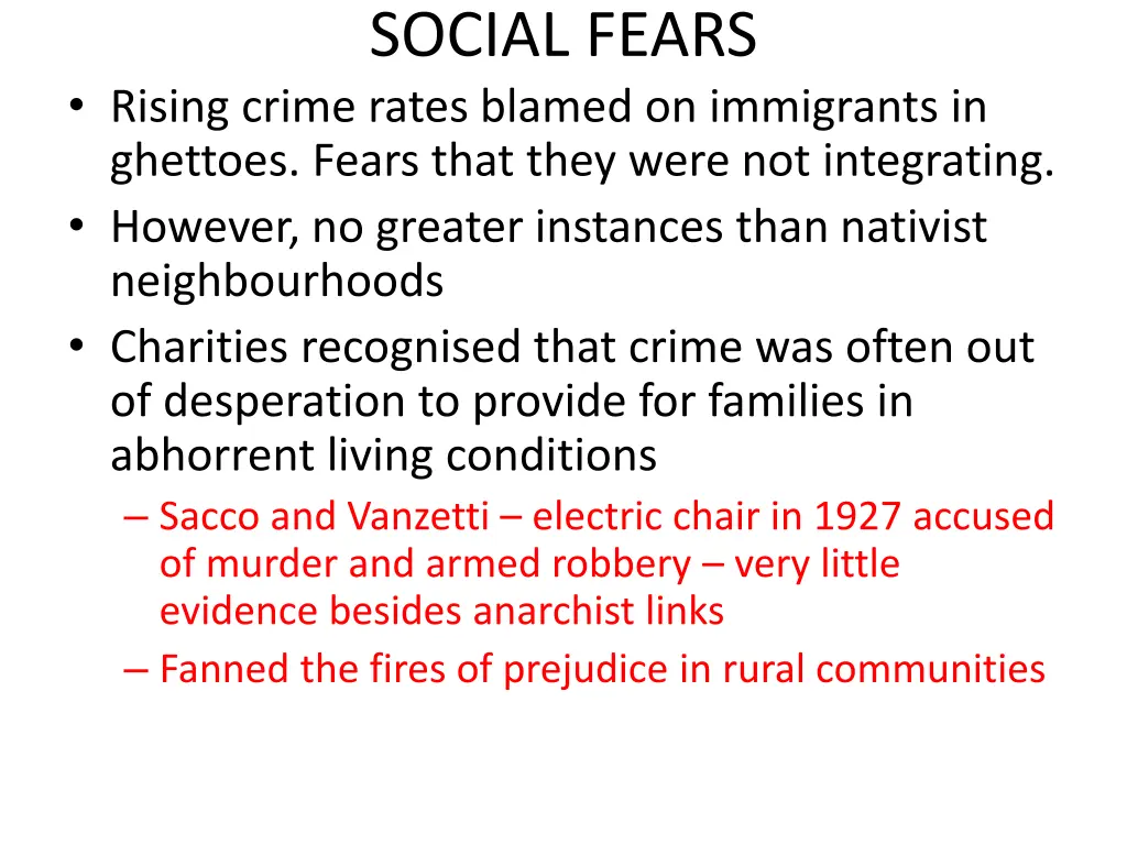 social fears