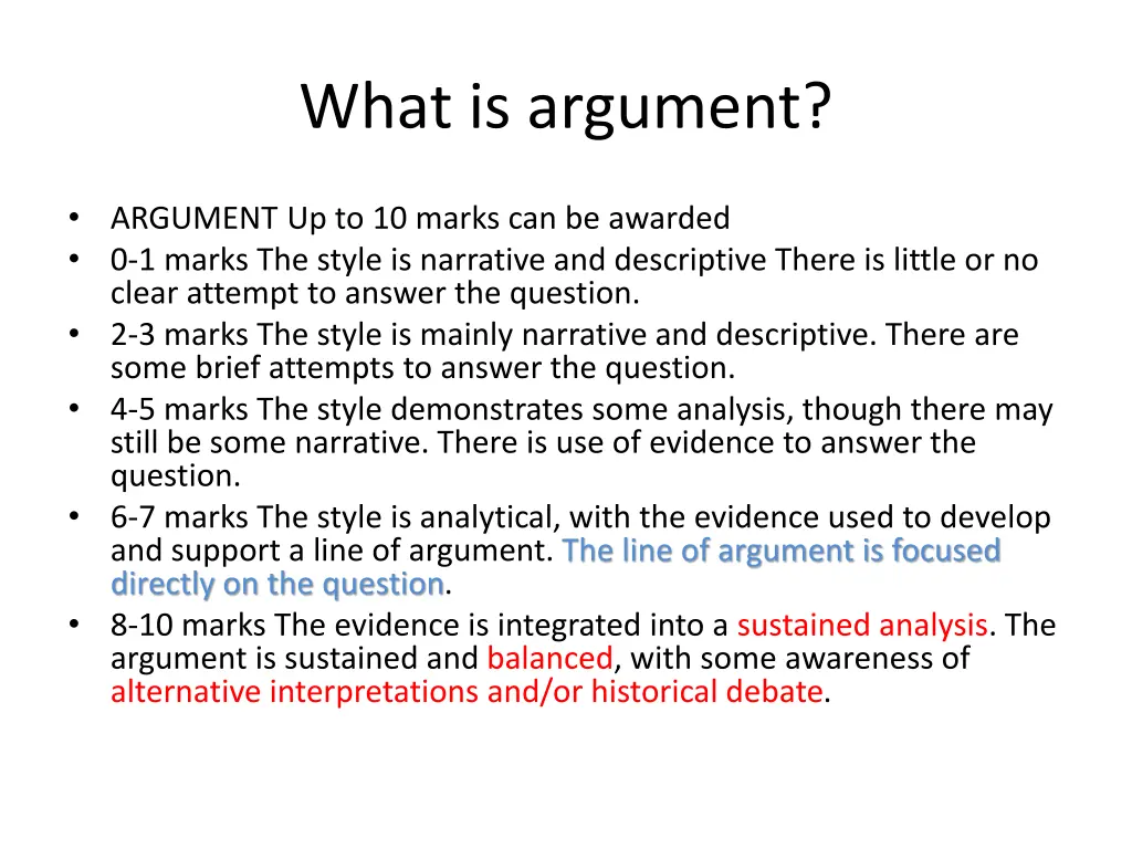 what is argument