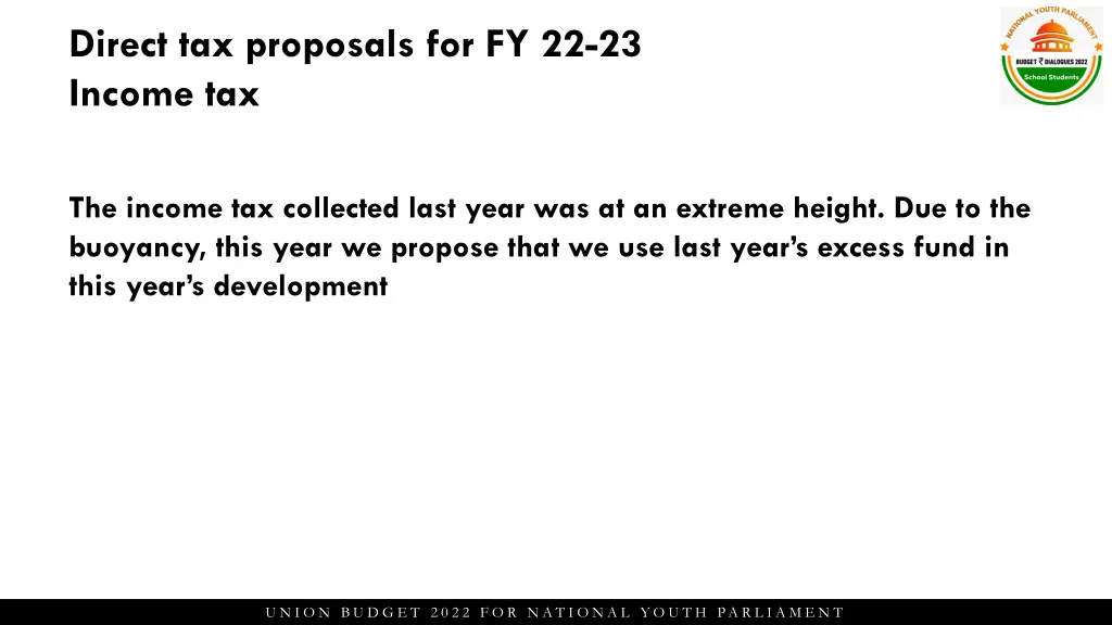 direct tax proposals for fy 22 23 income tax