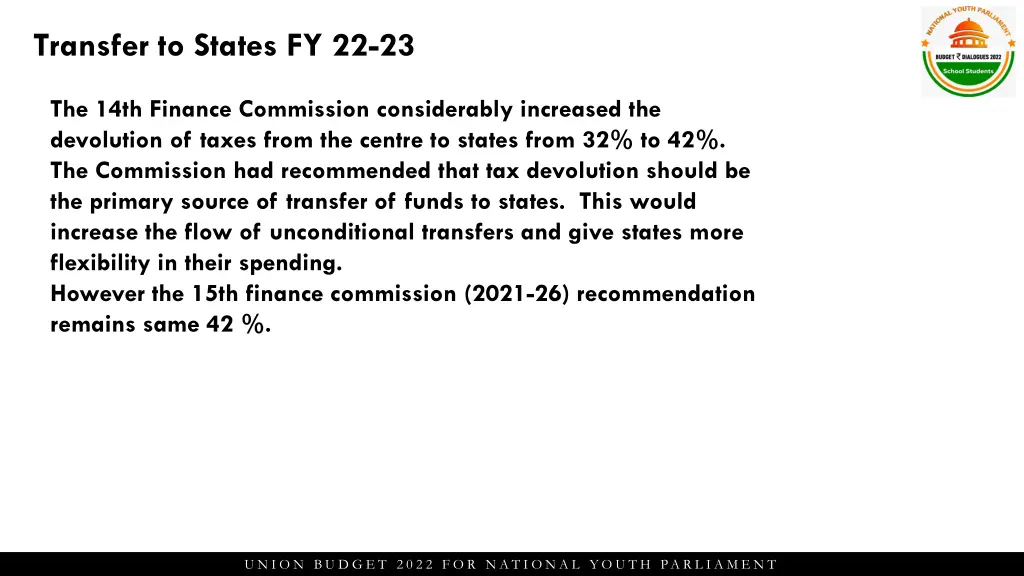 transfer to states fy 22 23