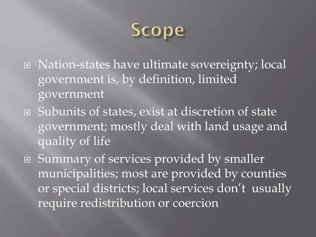 nation states have ultimate sovereignty local