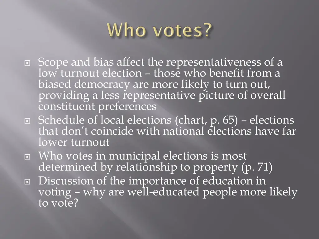 scope and bias affect the representativeness