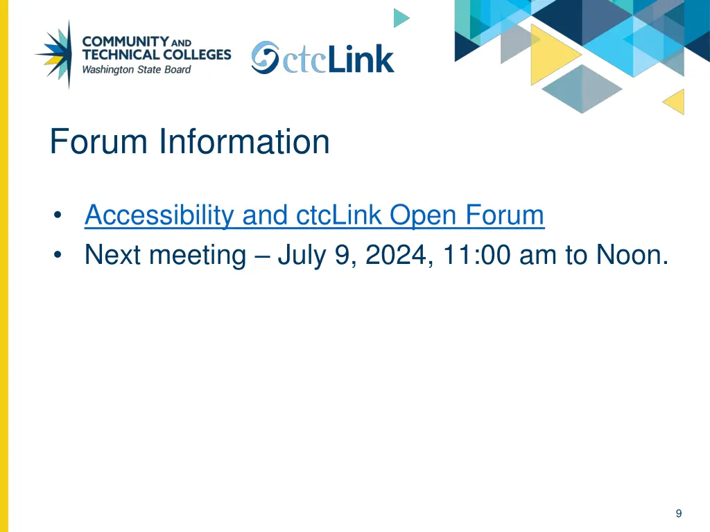 forum information