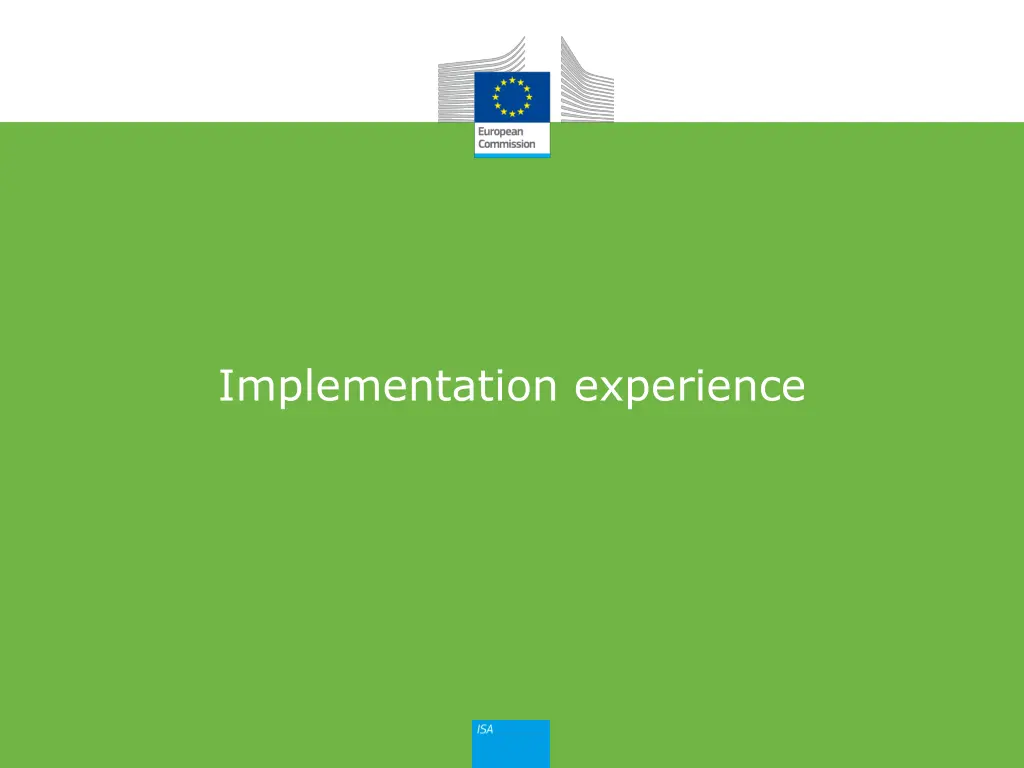 implementation experience