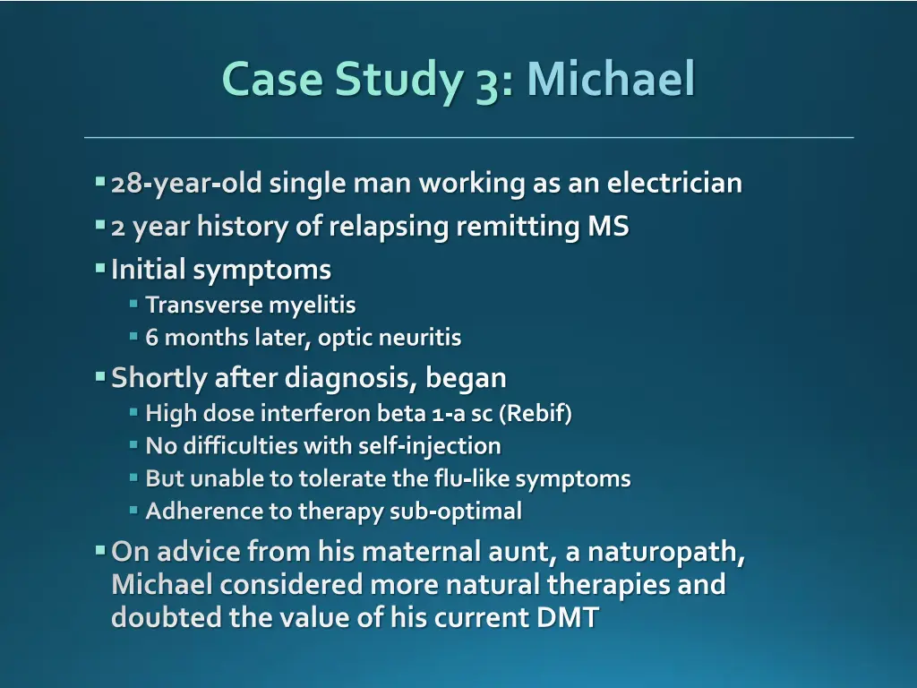 case study 3 michael