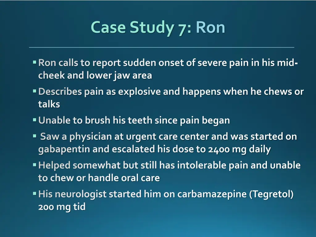 case study 7 ron 1