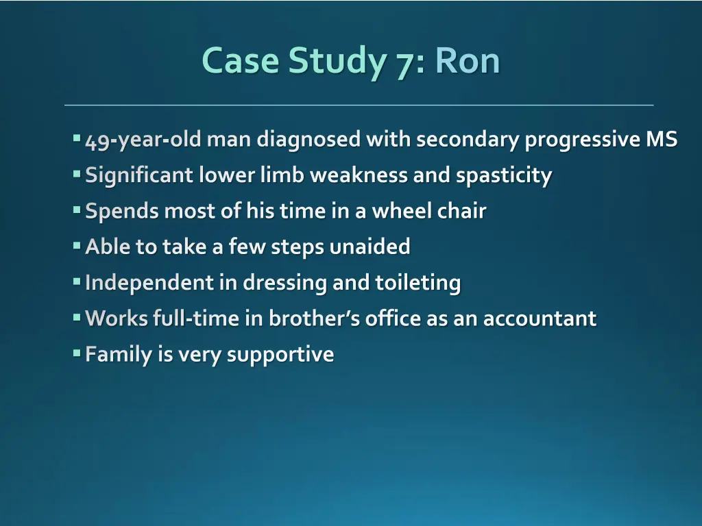 case study 7 ron