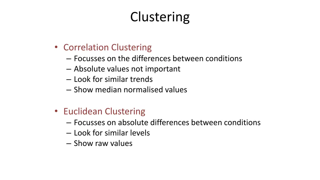 clustering