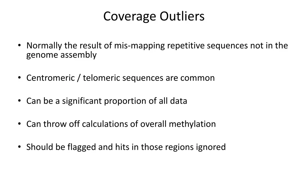 coverage outliers 1