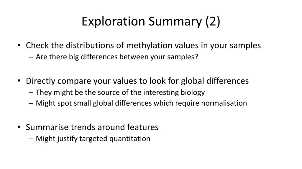 exploration summary 2