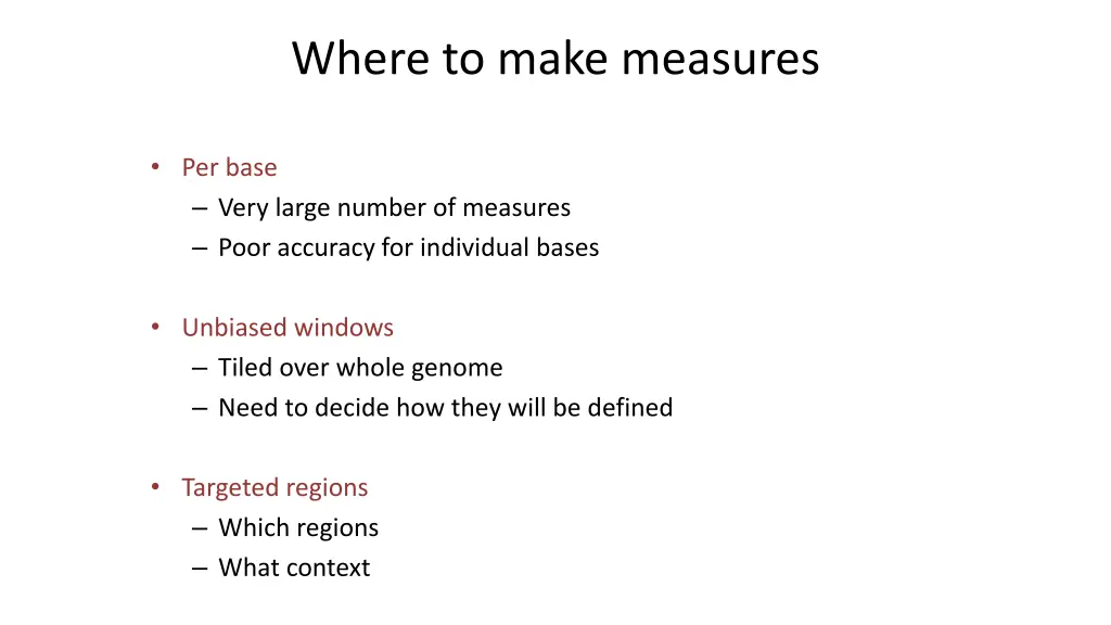 where to make measures