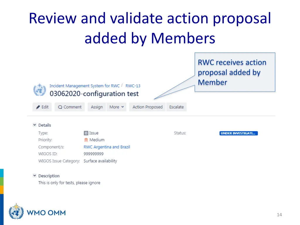 review and validate action proposal added