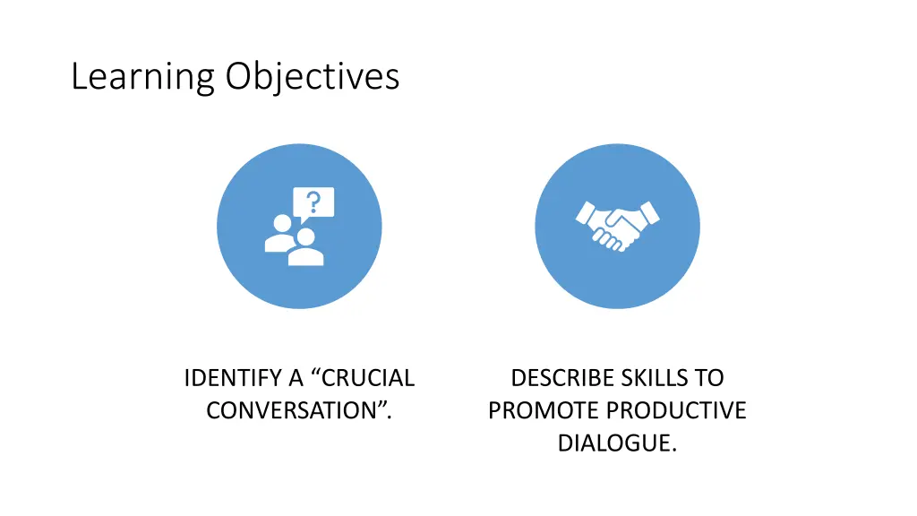 learning objectives