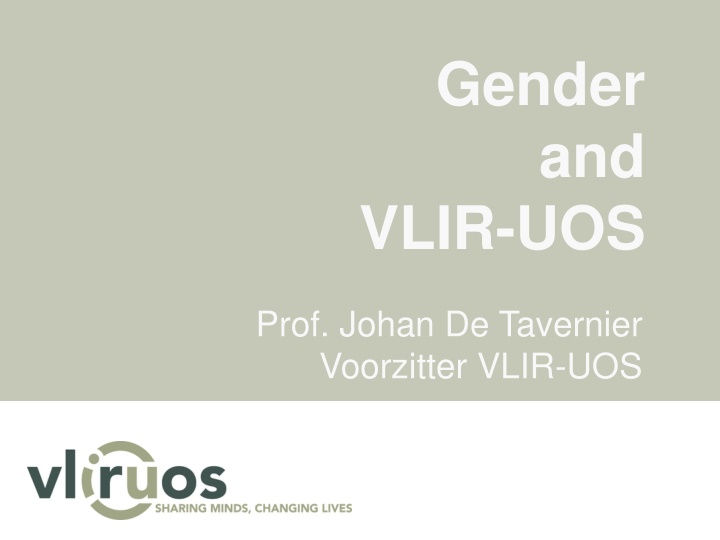 gender and vlir uos