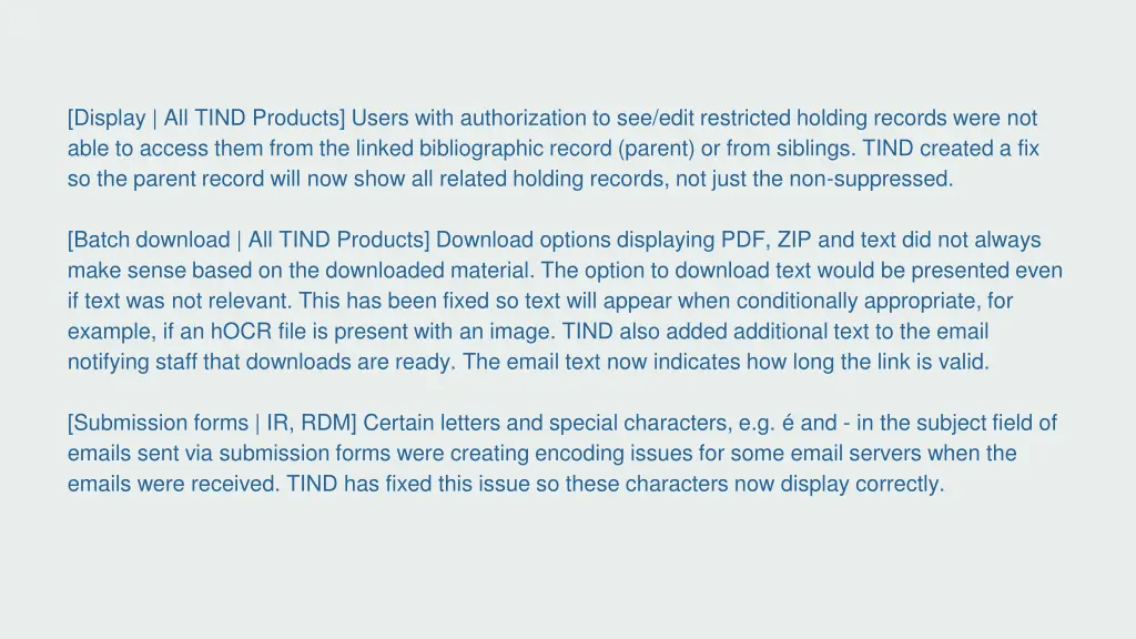 display all tind products users with