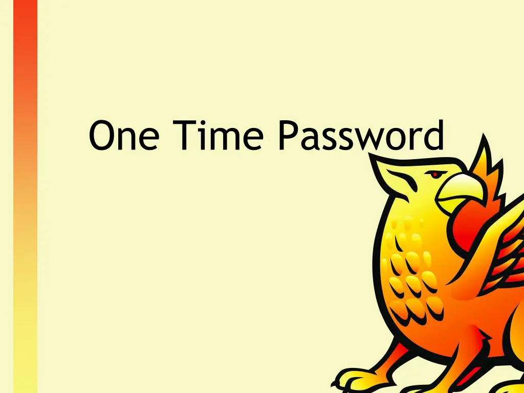 one time password