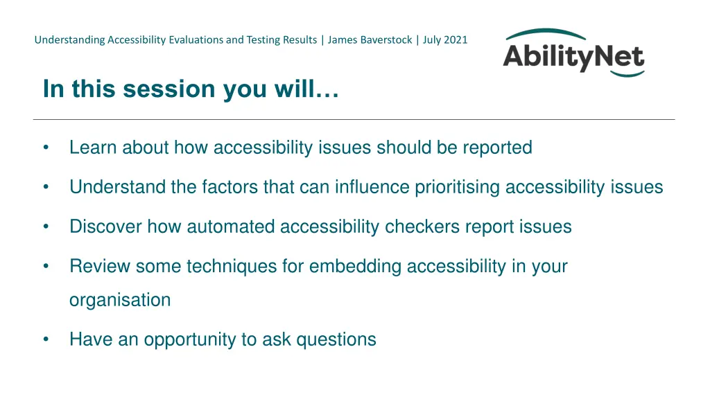 understanding accessibility evaluations 3