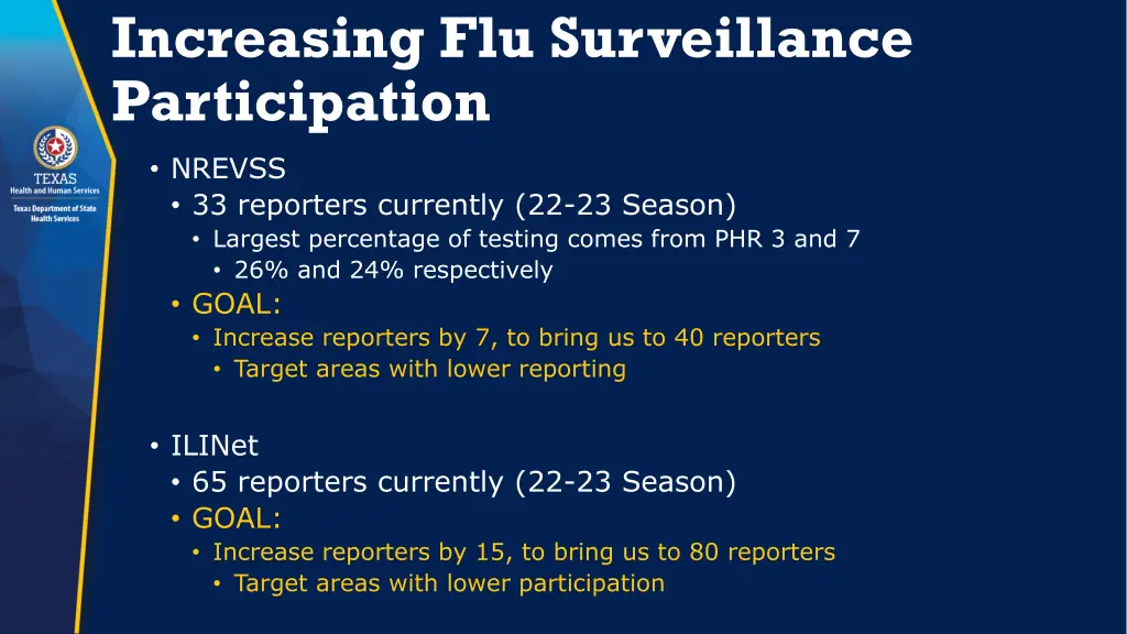 increasing flu surveillance participation