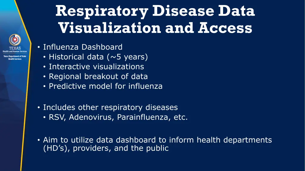 respiratory disease data visualization and access