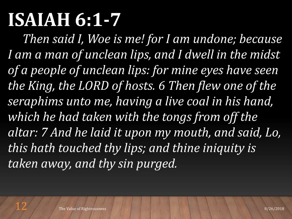 isaiah 6 1 7 then said