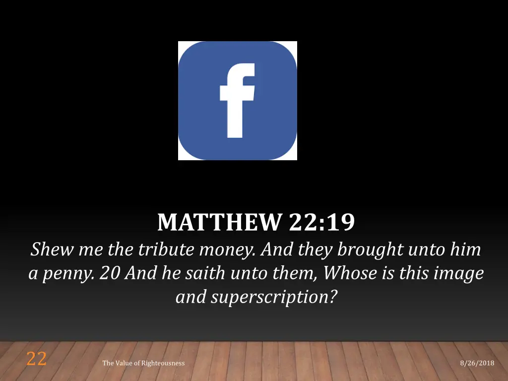 matthew 22 19