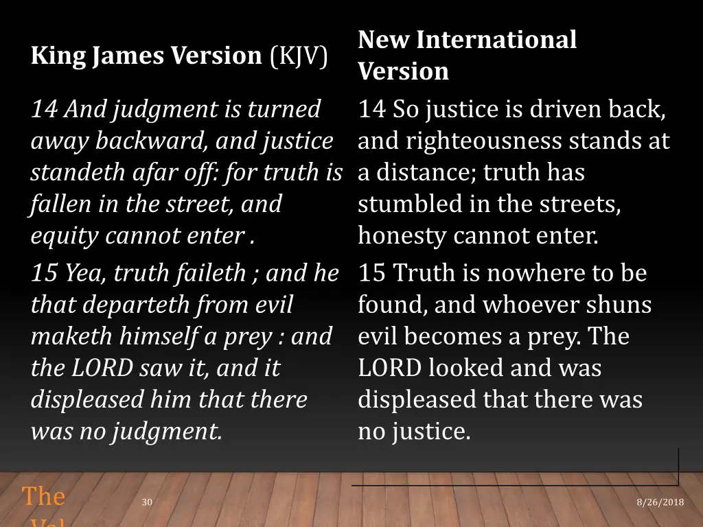 new international version 14 so justice is driven