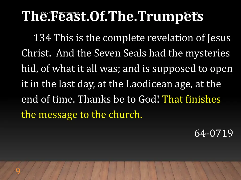 the feast of the trumpets