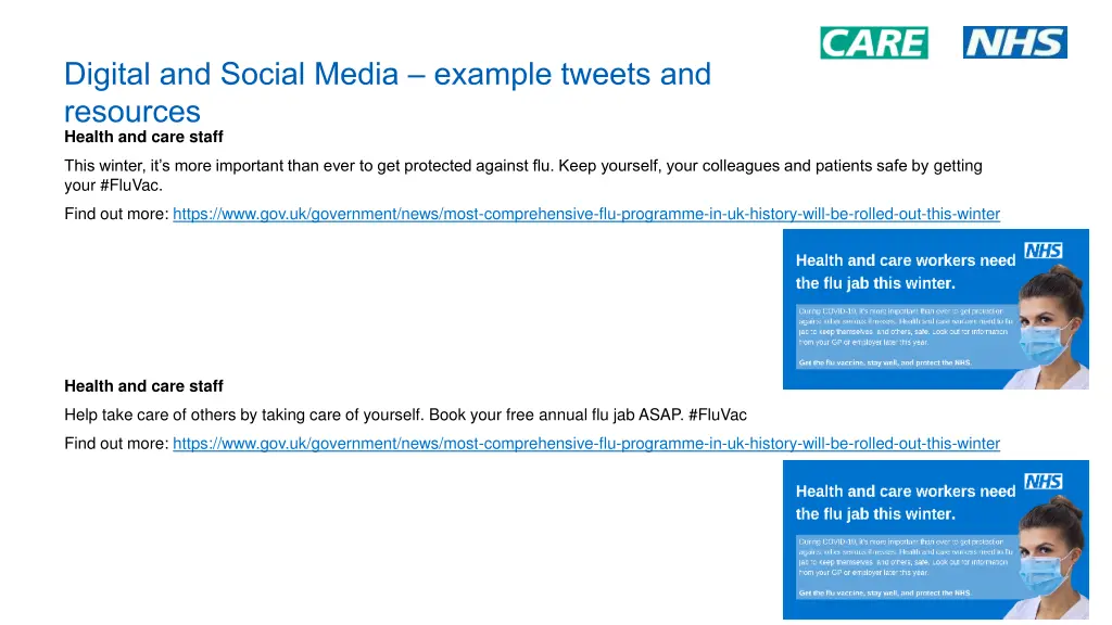 digital and social media example tweets