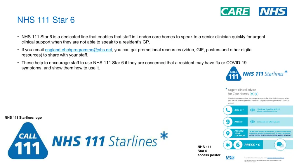 nhs 111 star 6