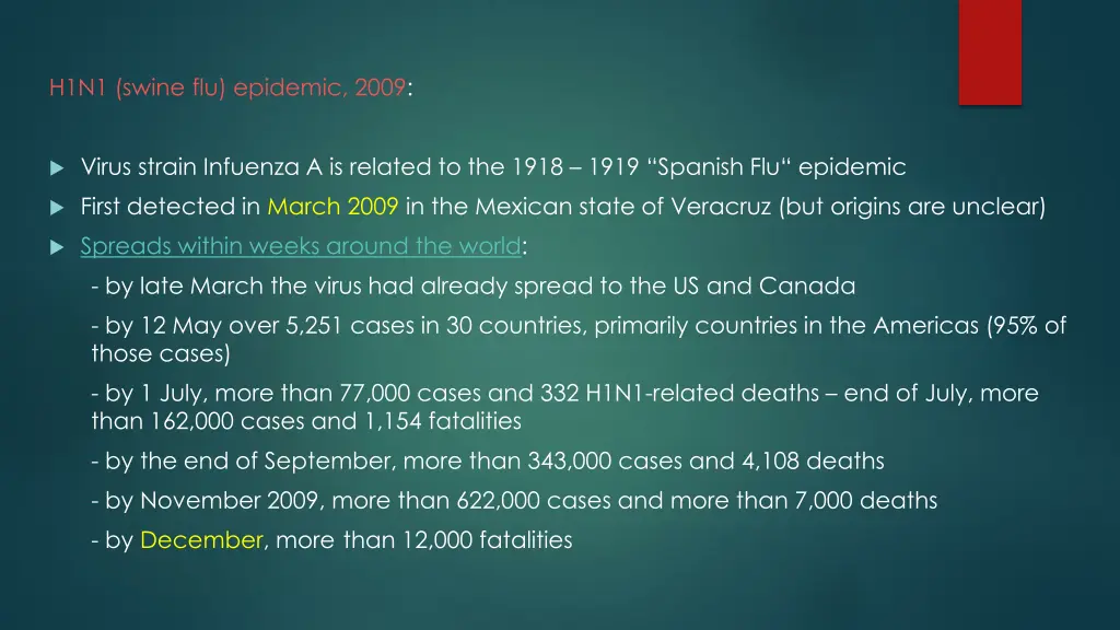 h1n1 swine flu epidemic 2009