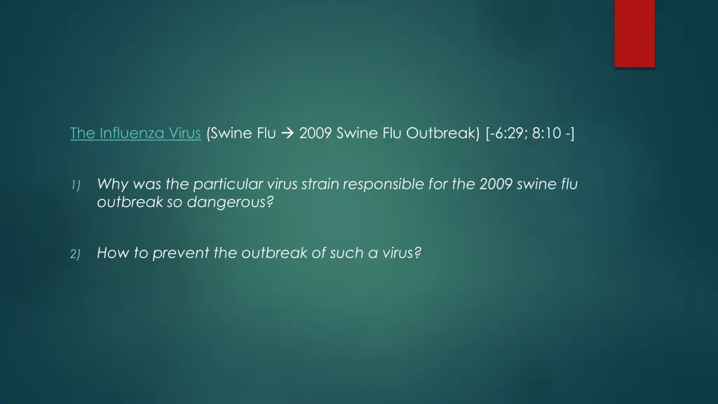 the influenza virus swine flu 2009 swine