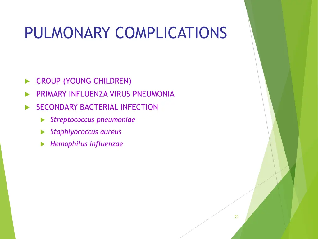 pulmonary complications