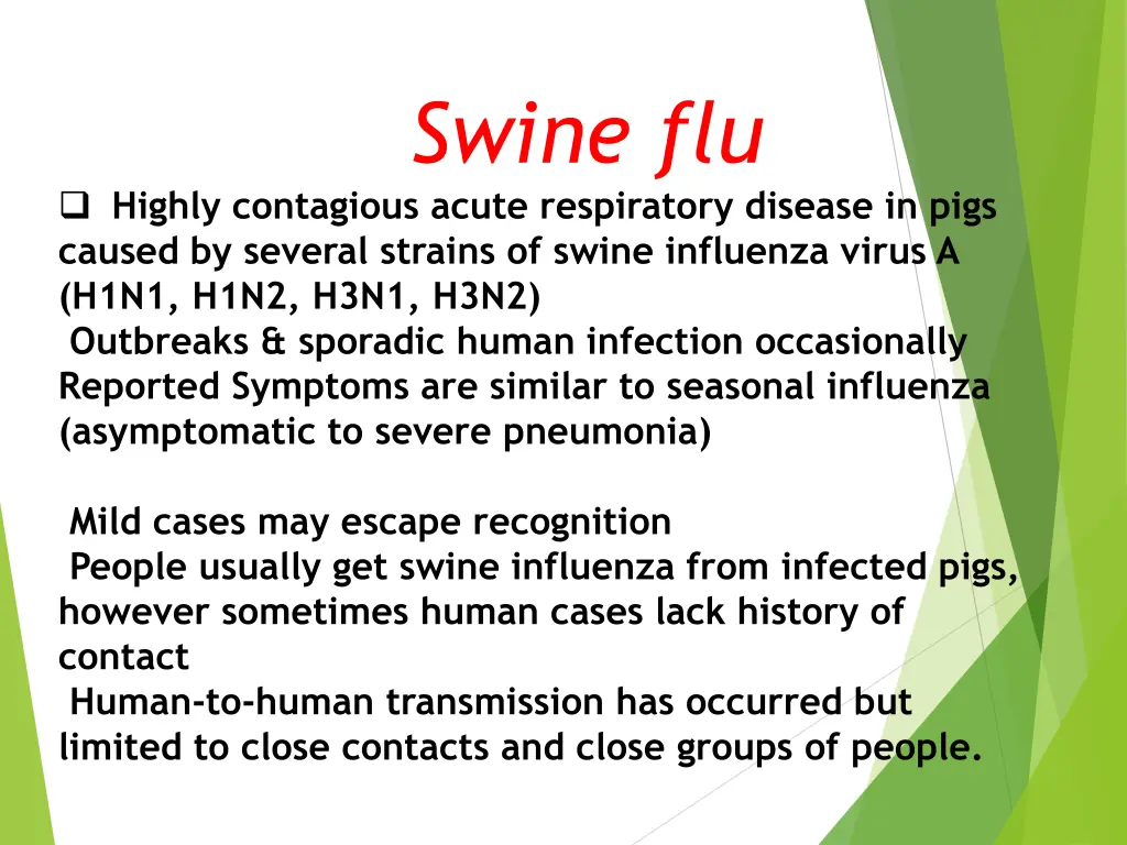 swine flu