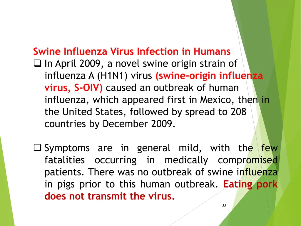 swine influenza virus infection in humans