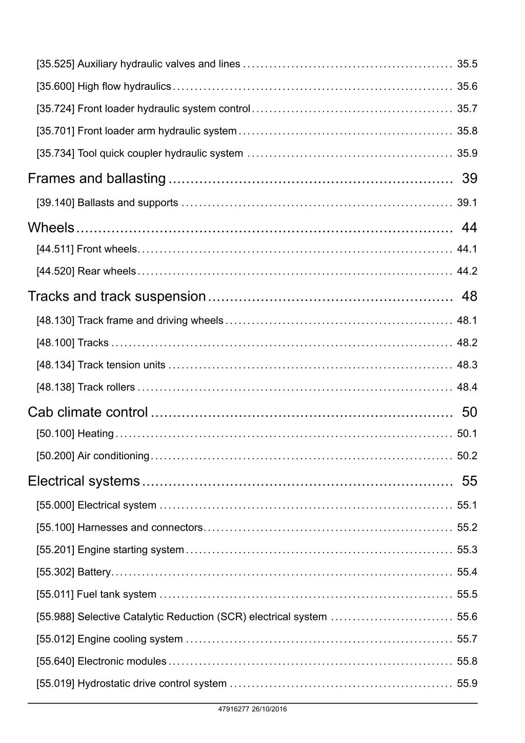 35 525 auxiliary hydraulic valves and lines 35 5