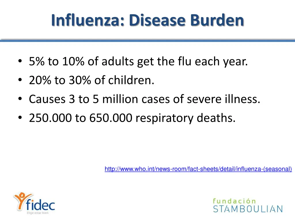 influenza disease burden