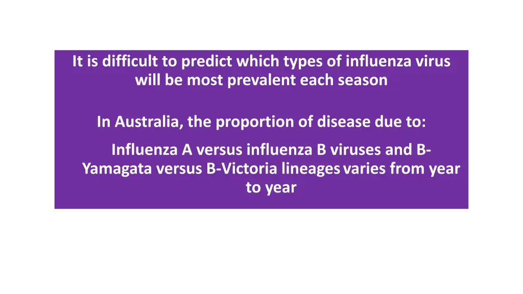 it is difficult to predict which types