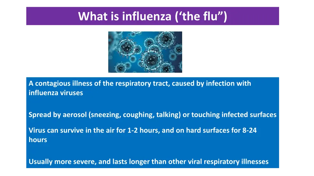 what is influenza the flu