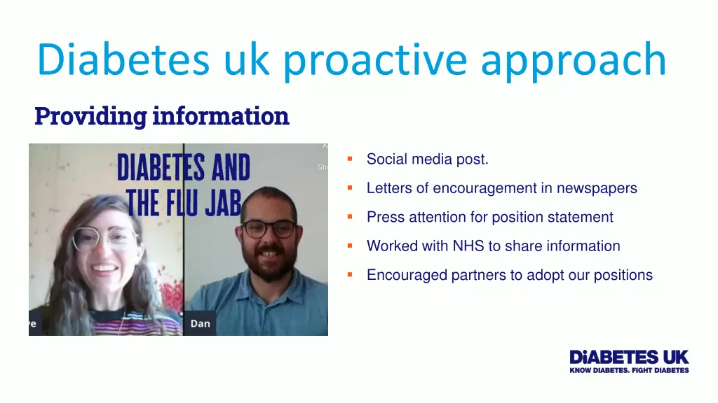 diabetes uk proactive approach