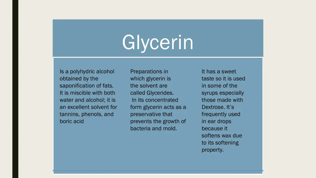 glycerin