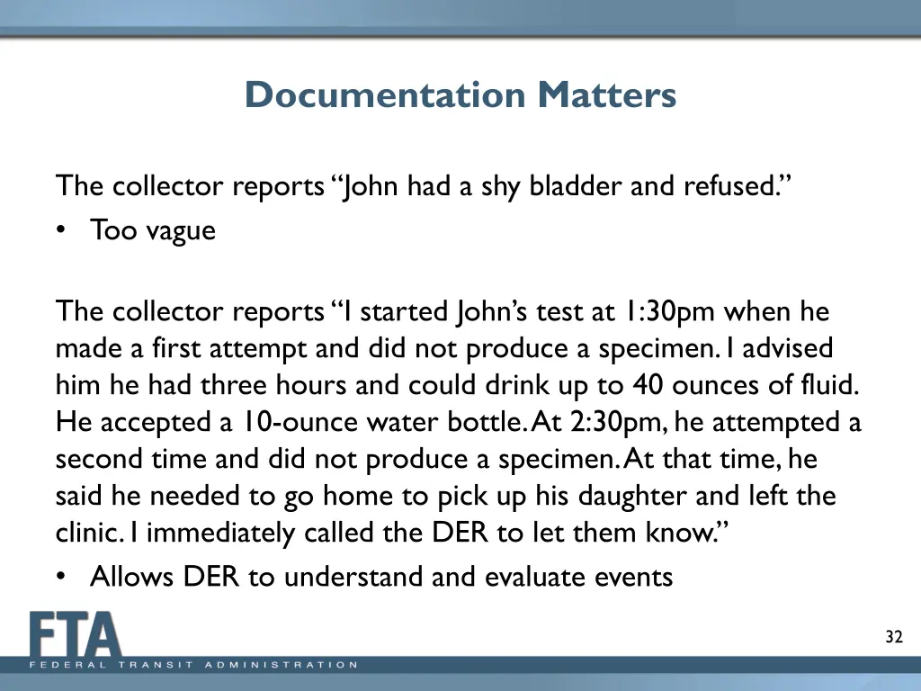 documentation matters