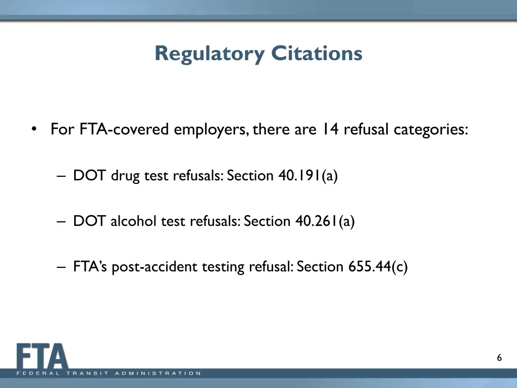 regulatory citations