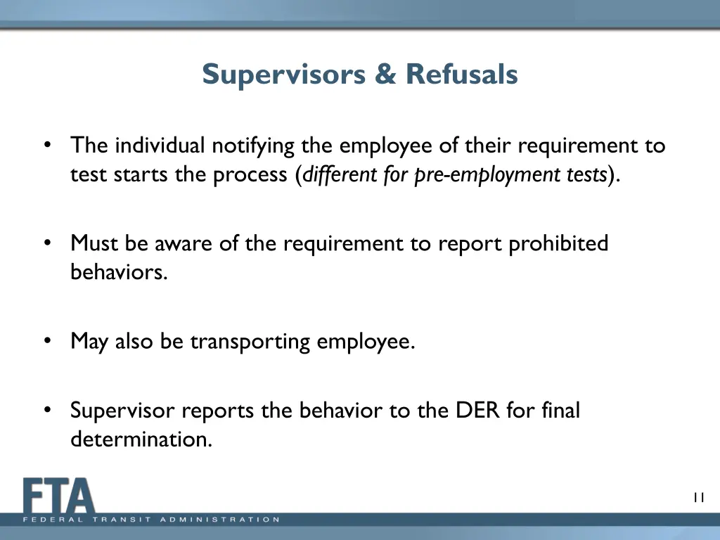 supervisors refusals