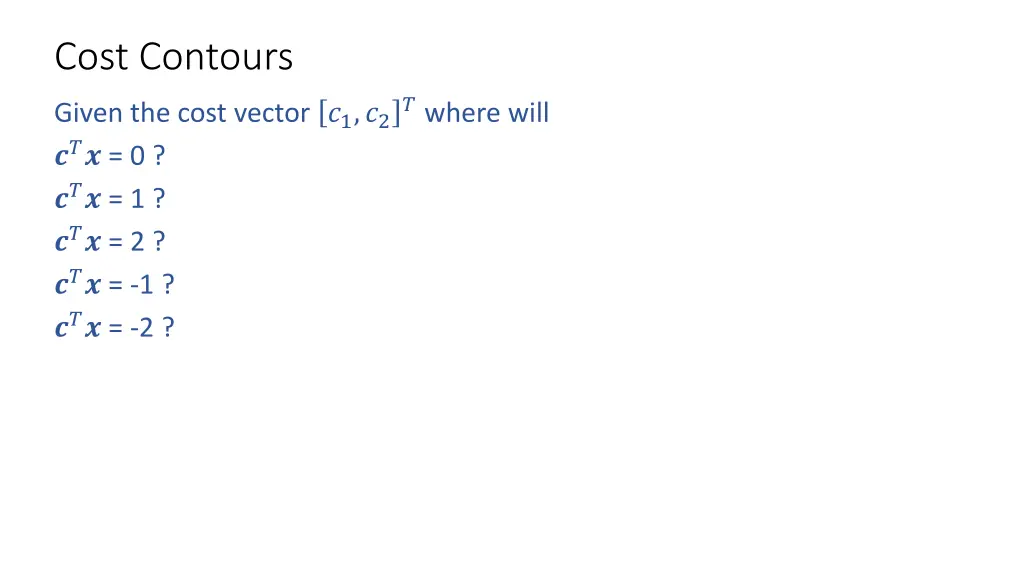 cost contours 1