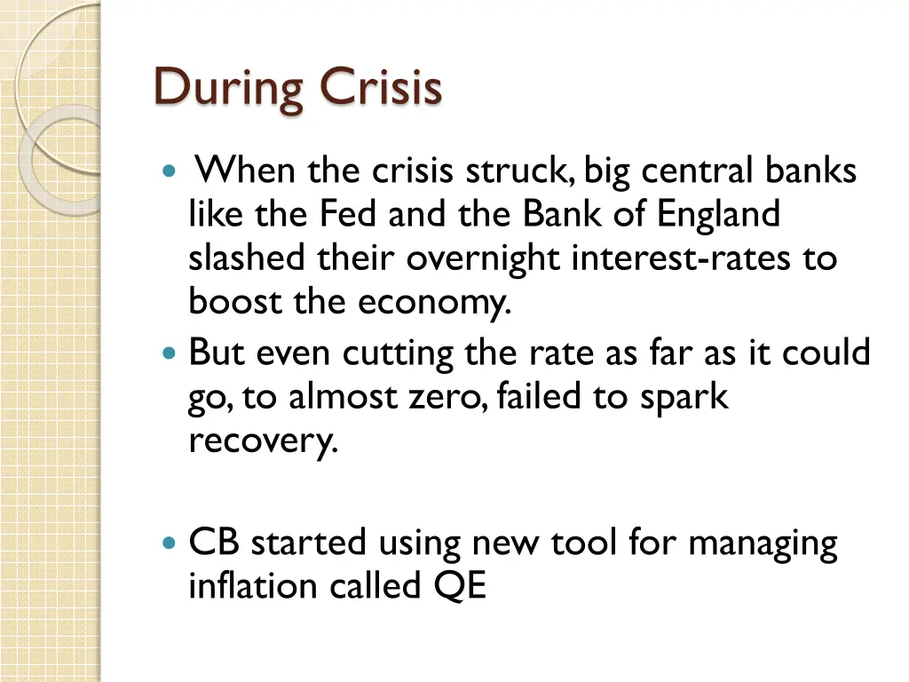 during crisis