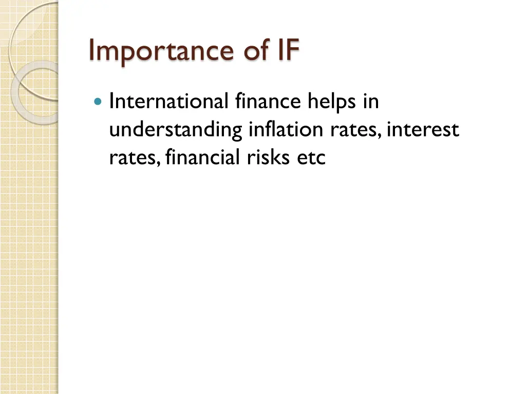 importance of if