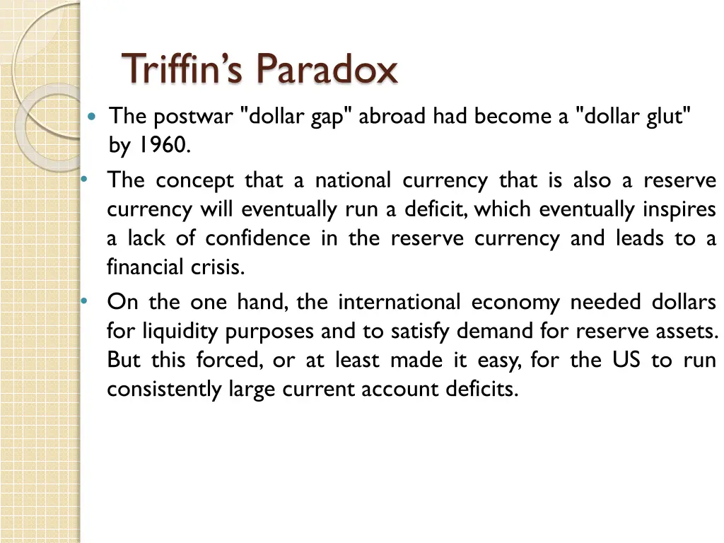 triffin s paradox the postwar dollar gap abroad